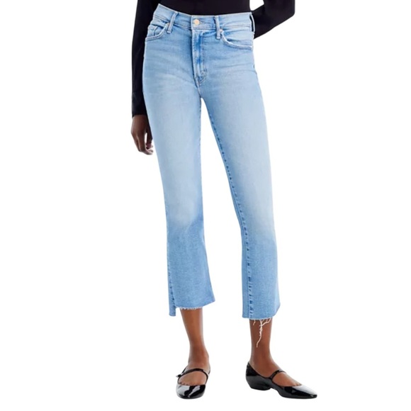 MOTHER The Insider Crop Step Fray Bootcut Jeans Limited Edition Wash Size 27 NEW - Picture 1 of 16